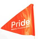 Pride mobility Safety Flag - Click Image to Close