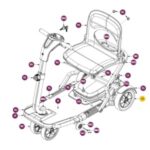 Pride Mobility Go-Go Folding Scooter S19 Rear Wheel 2" x 8" WHL148632 - Image 2
