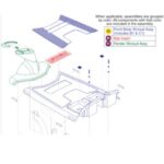 Pride Mobility Go-Go Sport S73 3-wheel Front Shroud and Floor Assembly DGN121544 - Image 3