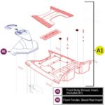 Pride Mobility Go-Go Elite Traveller SC40/E 3-wheel Front Fender Shroud and Floor Shroud Assembly SHDASMB6111 - Image 2