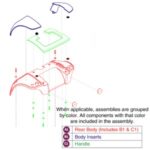 Pride Mobility Go-Go Elite Traveller SC40/E SC44/E 3-or-4-wheel Rear Fender Shroud Assembly SHDASMB4676 - Image 3