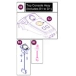 Pride Revo 2.0 (S66 S67) Upper Top Console Assembly DGN1706044 - Image 2