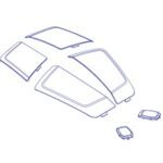 Pearl White Shroud Panel Inserts for Pride Mobility Go-Chair - DGN163917 - Image 2