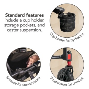 Rascal Carbon Cruiser Power Wheelchair by Mega Motion - Image 8